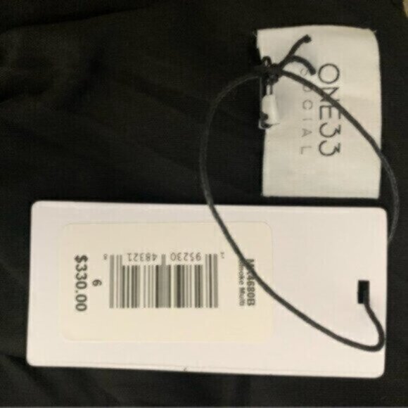 NWT One33 Social Black & Purple Sequin Colorblock Backless Halter Dress - Picture 13 of 13